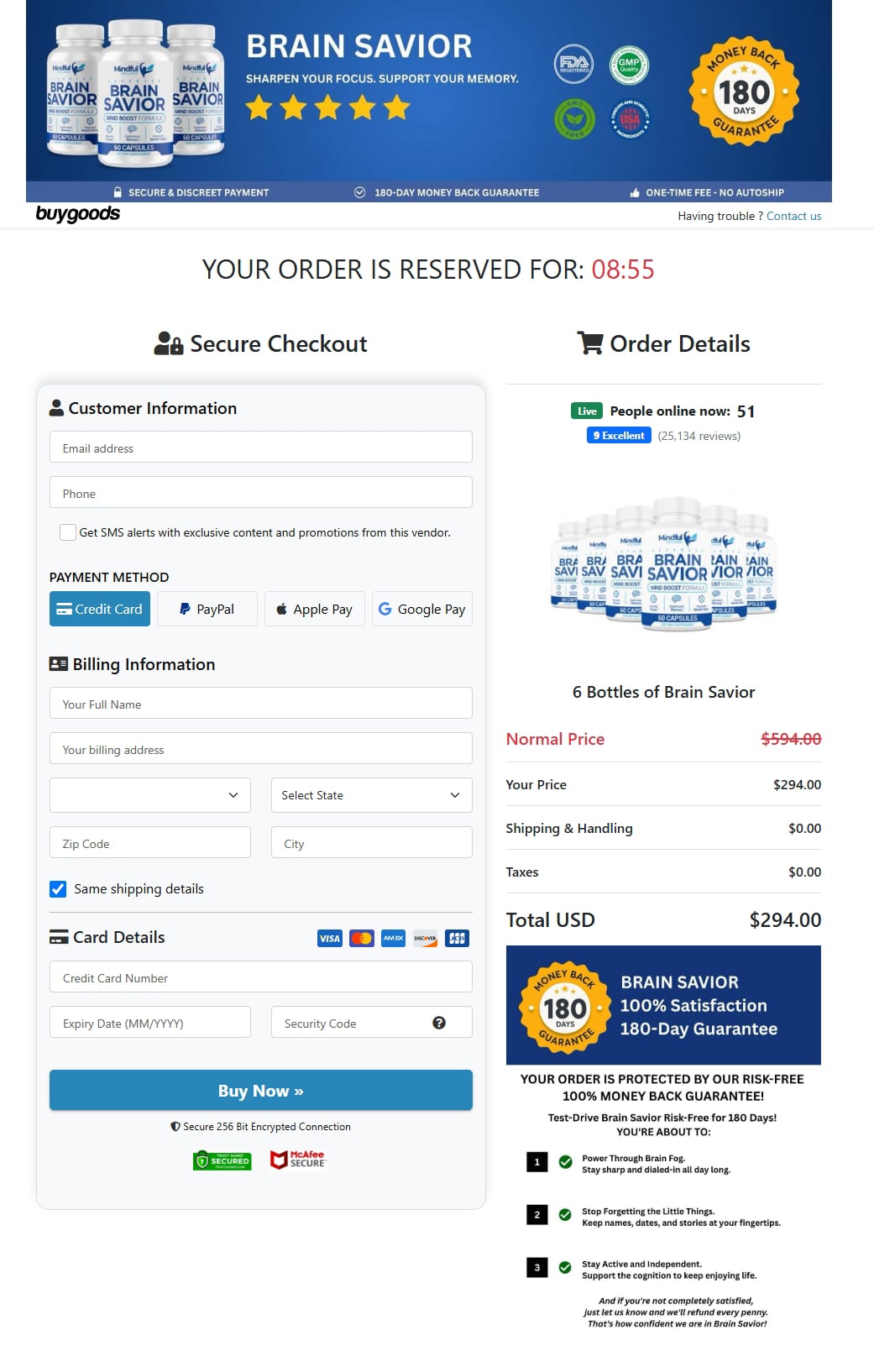 Brain-Savior-Checkout